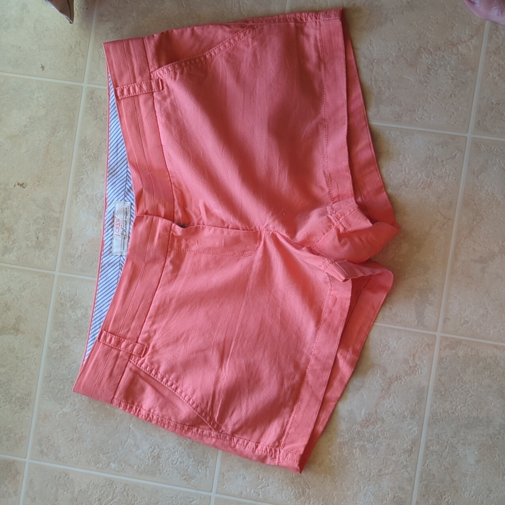 Women's Pink 3" J. Crew shorts size 8
